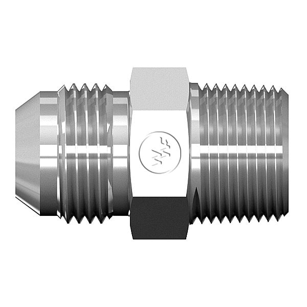 Male JIC to Male Pipe Straight Connector